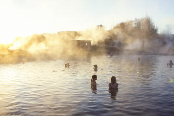 Secret Lagoon, Buffet Dinner, and Northern Lights Tour from Reykjavik