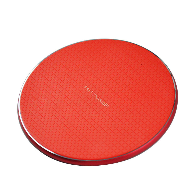 10W Qi Wireless Charger K8 Wireless Charging Pad for iPhone Samsung Xiaomi – Red