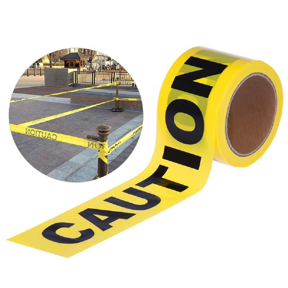 Halloween Yellow Warning Tape Barrier Caution Tape Roll 7.5cm x 100m