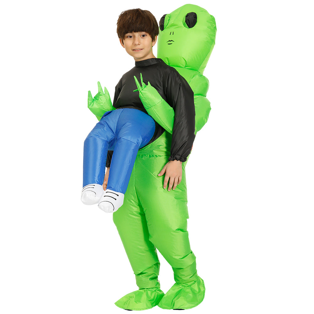 Inflatable Alien Carrying Me Christmas Costume Fancy Dress – Kid