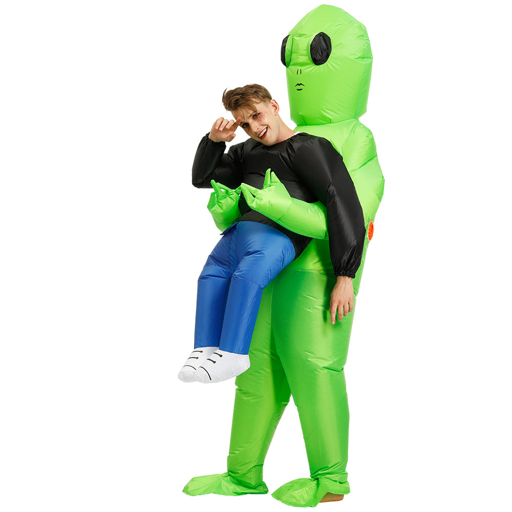 Inflatable Alien Carrying Me Christmas Costume Fancy Dress – Adult