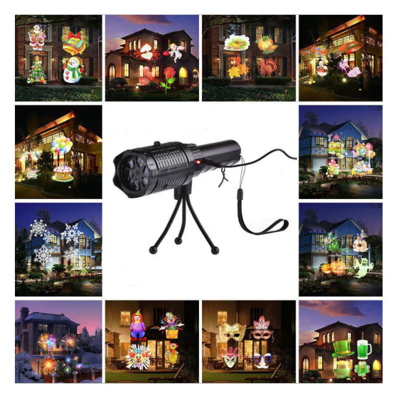 12 Patterns LED Christmas Projector Lamp Party Decor – Type B Patterns