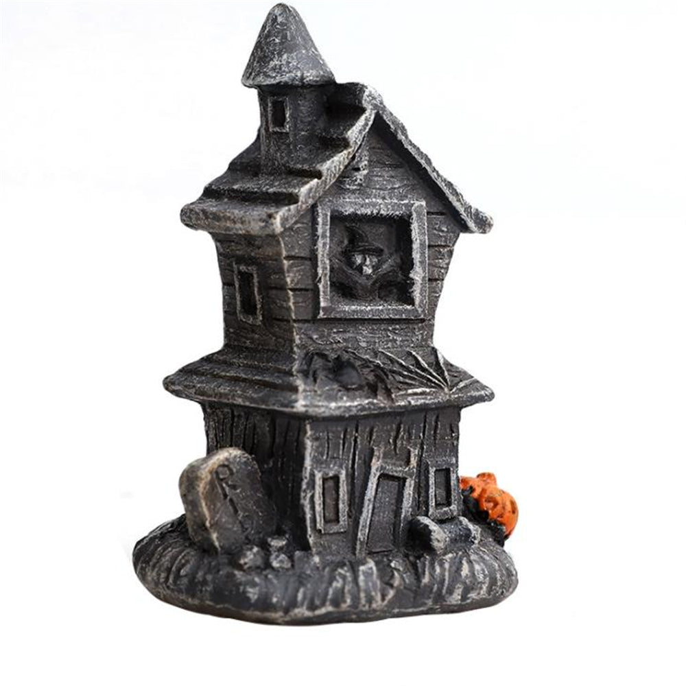 Halloween Resin LED Pumpkin Skull Scary Cottage Decoration Night Light – Witch