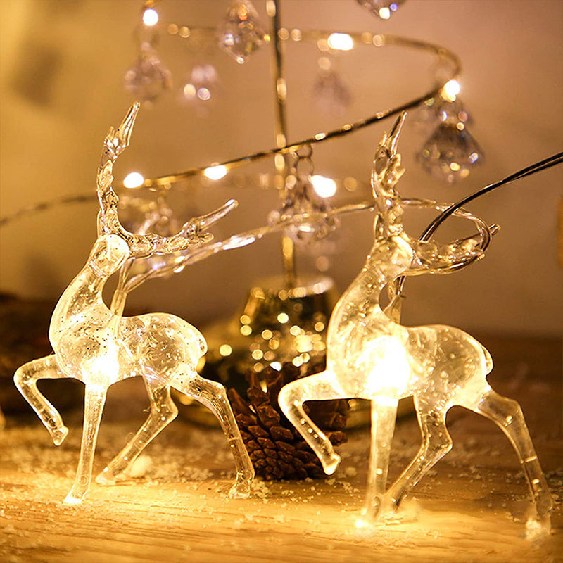 6 Meters 40 LED Christmas Reindeer String Lights – Warm White