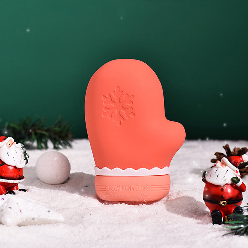 Silicone Microwave Heated Hand Warmer Christmas Hot Water Bag – Pink / Gloves