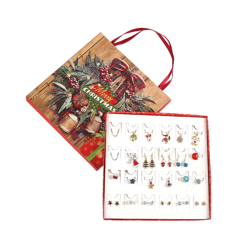 Christmas Advent Countdown Calendar 24 Days DIY Jewelry Box Set – Type B