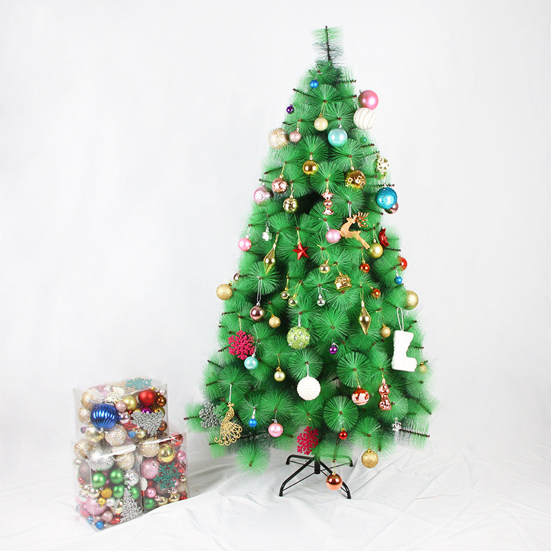60-70Pcs Christmas Bright Matte Decorations Christmas Tree Ball Box