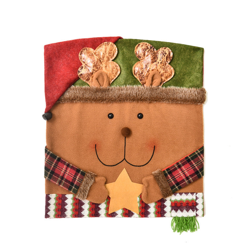 Christmas Chair Covers Home Kitchen Festival Party Decor – Elk