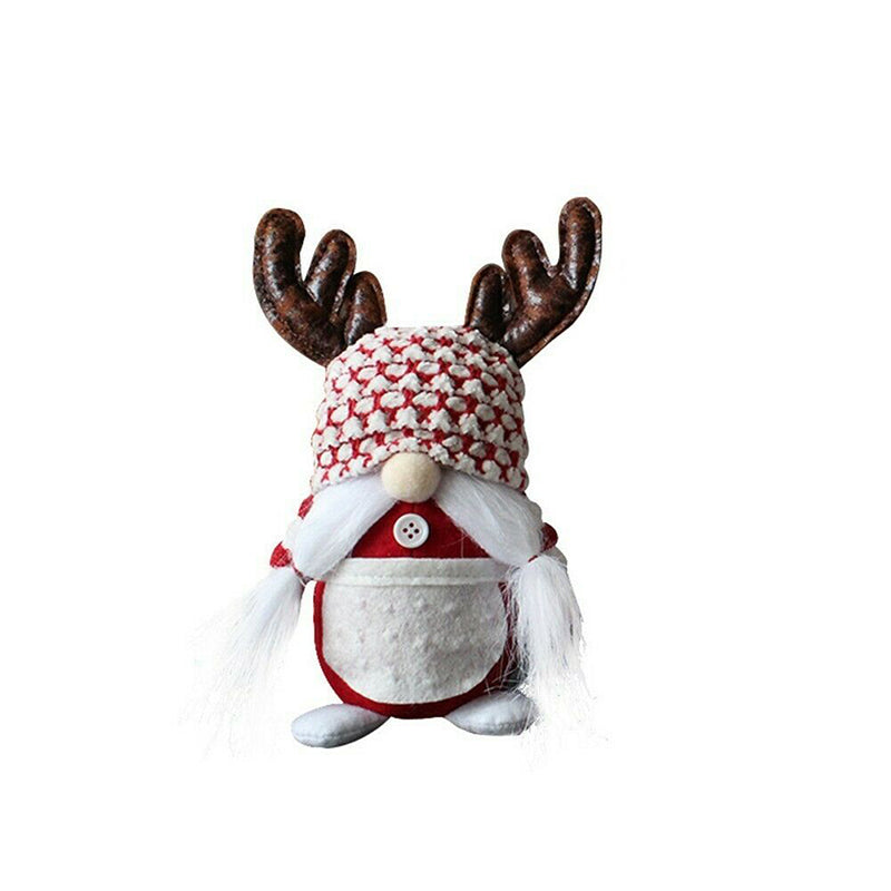 Christmas Faceless Doll Antlers Santa Christmas Home Decoration – Braid