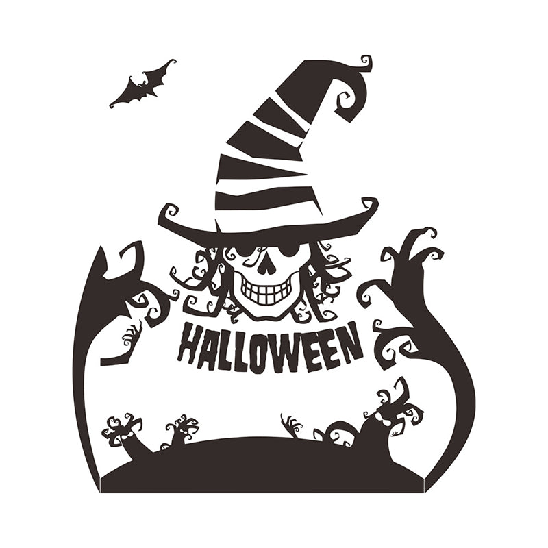 Halloween Witch Funny Clown PVC Horror Decoration Wall Sticker – B