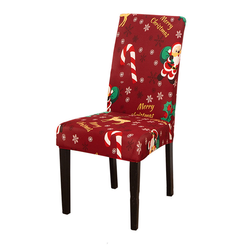 4/6 PCS Removable Festive Dust-Proof Chair Protector Christmas Print Decoration – 6 Pcs / Christmas B