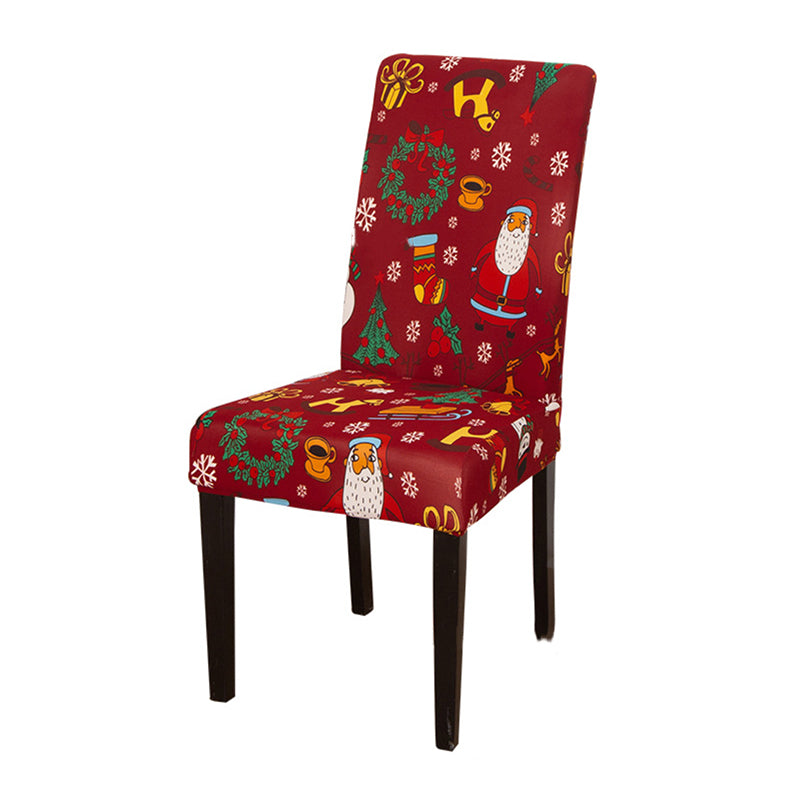 4/6 PCS Removable Festive Dust-Proof Chair Protector Christmas Print Decoration – 6 Pcs / Christmas D
