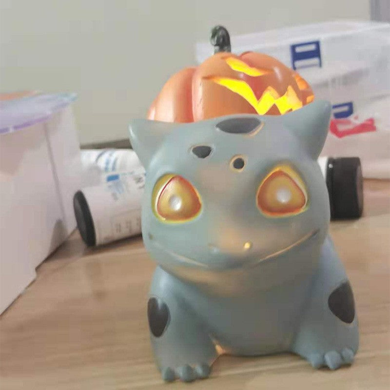 Halloween Gengar Pumpkin Statue Resin Handicraft Party Decorations – Pumpkin