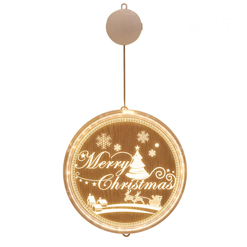 LED Window Sucker Lamp for Christmas Wedding Party Decorations – Merry Christmas