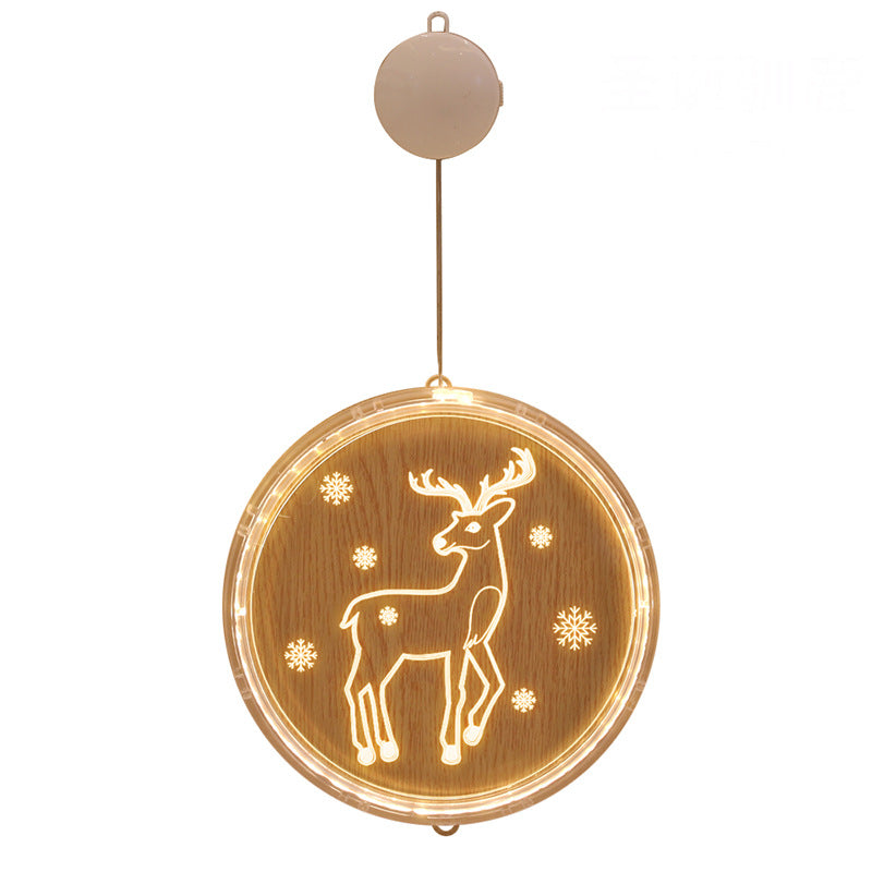 LED Window Sucker Lamp for Christmas Wedding Party Decorations – Reindeer