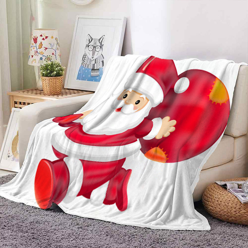 Christmas Soft Warm Double-sided Flannel Printing Throw Blanket – 180x200cm / SDLR001