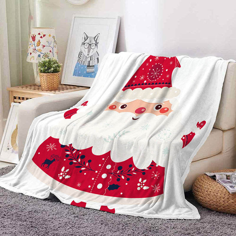 Christmas Soft Warm Double-sided Flannel Printing Throw Blanket – 180x200cm / SDLR002