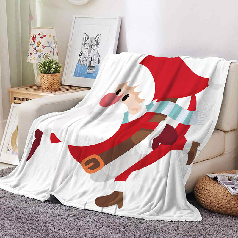 Christmas Soft Warm Double-sided Flannel Printing Throw Blanket – 100x150cm / SDLR004