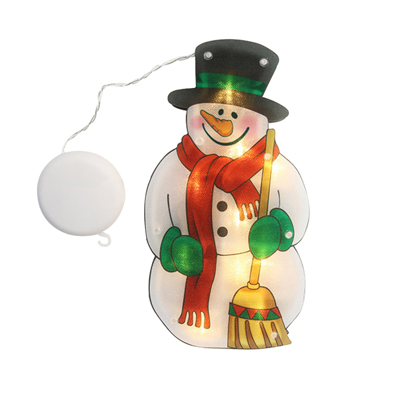 Christmas Party Window Pendant Lamp LED Light with Suction Cup – Snowman