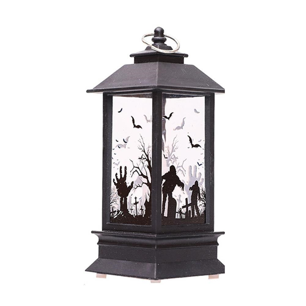LED Halloween Castle Flame Portable Candle Lantern Light – Ghost Hand Ghost Shadow