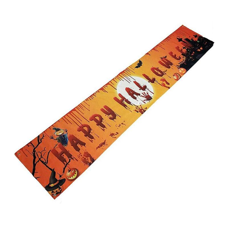 Outdoor Foldable Halloween Party Banner Pull Flag Hanging Decor – Style B