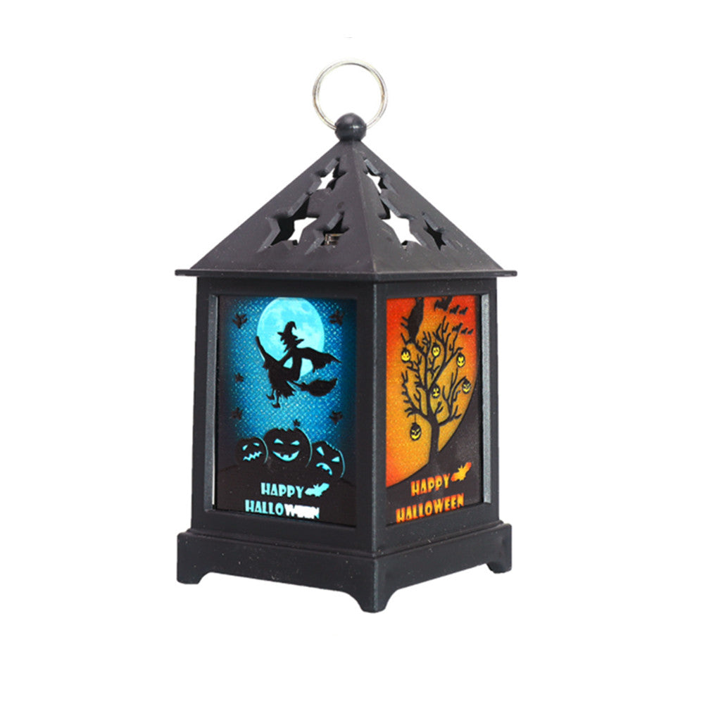 Halloween LED Night Light Home Bar Party Prop Decoration – Broom Witch