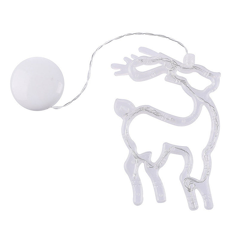 LED Christmas Lights Window Suction Cup Chandelier Decorative String Light – Deer