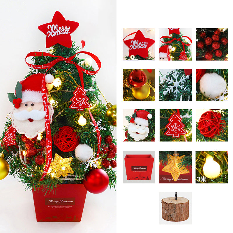 50cm Mini Christmas Tree LED Creative DIY Nightlight – Green