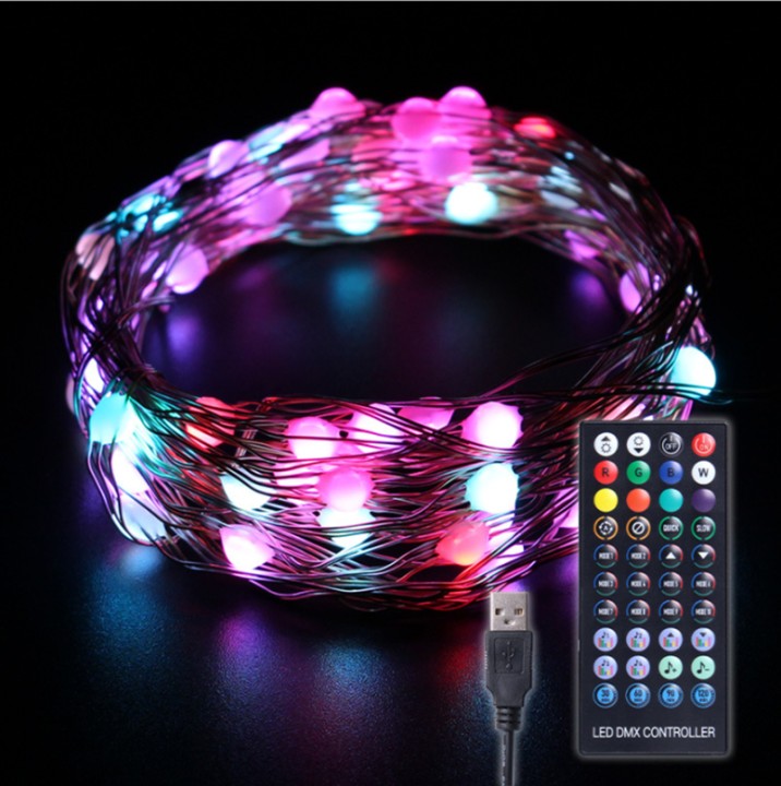 Fairy Lights Bluetooth Remote Control Colorful LED String Light – 20M 200LEDs + Remote Controller