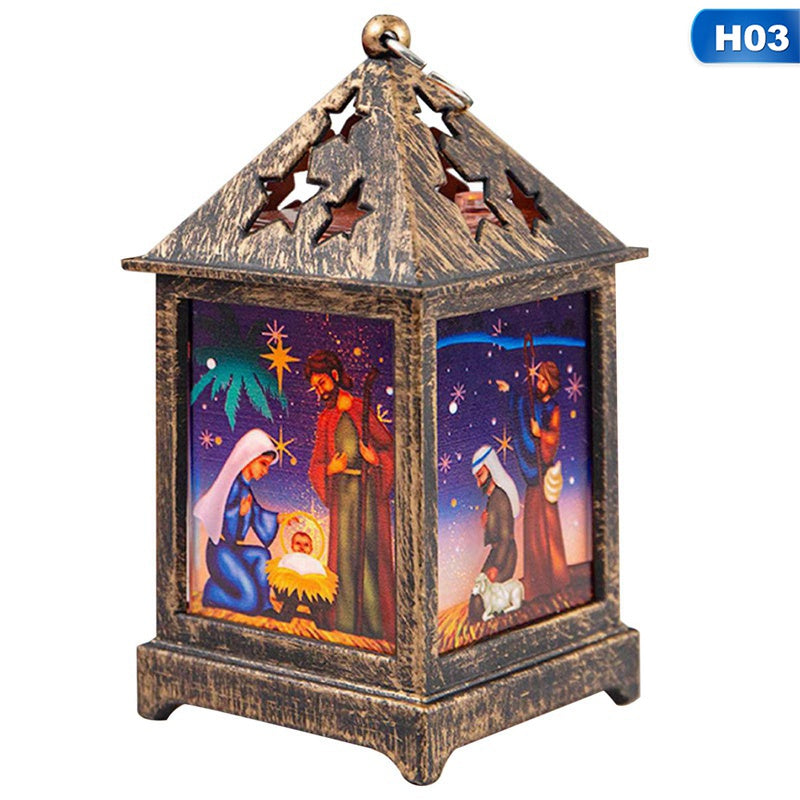 Retro Santa Claus Snowman Night Light Christmas Decor – Jesus