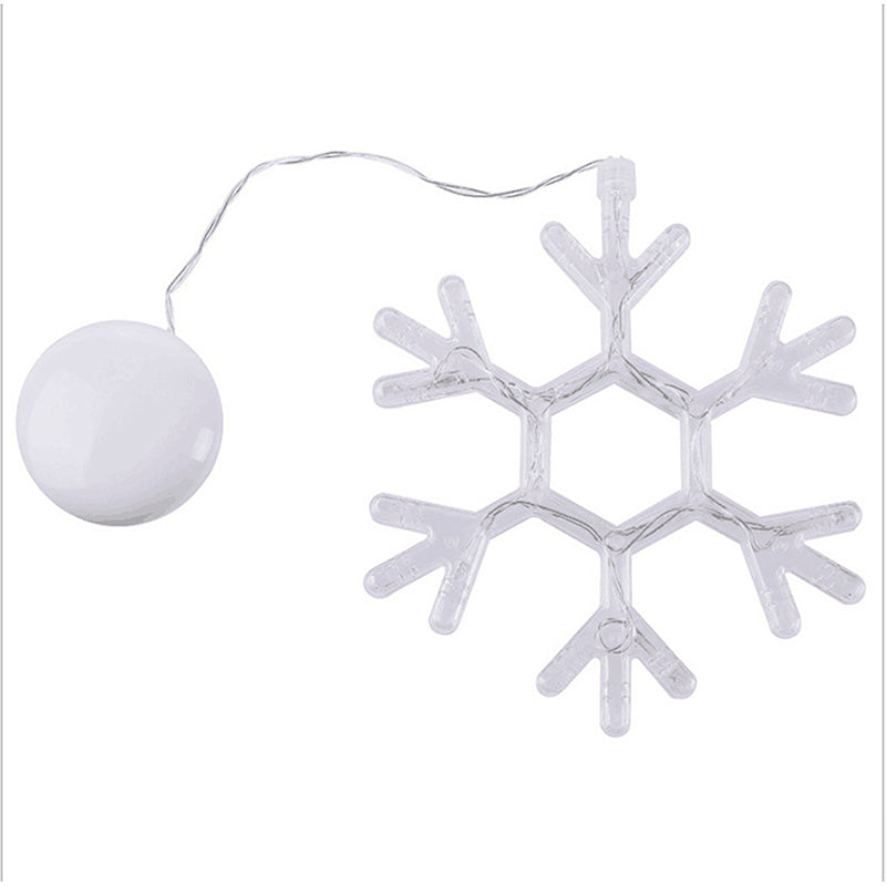 LED Christmas Lights Window Suction Cup Chandelier Decorative String Light – Snowflake