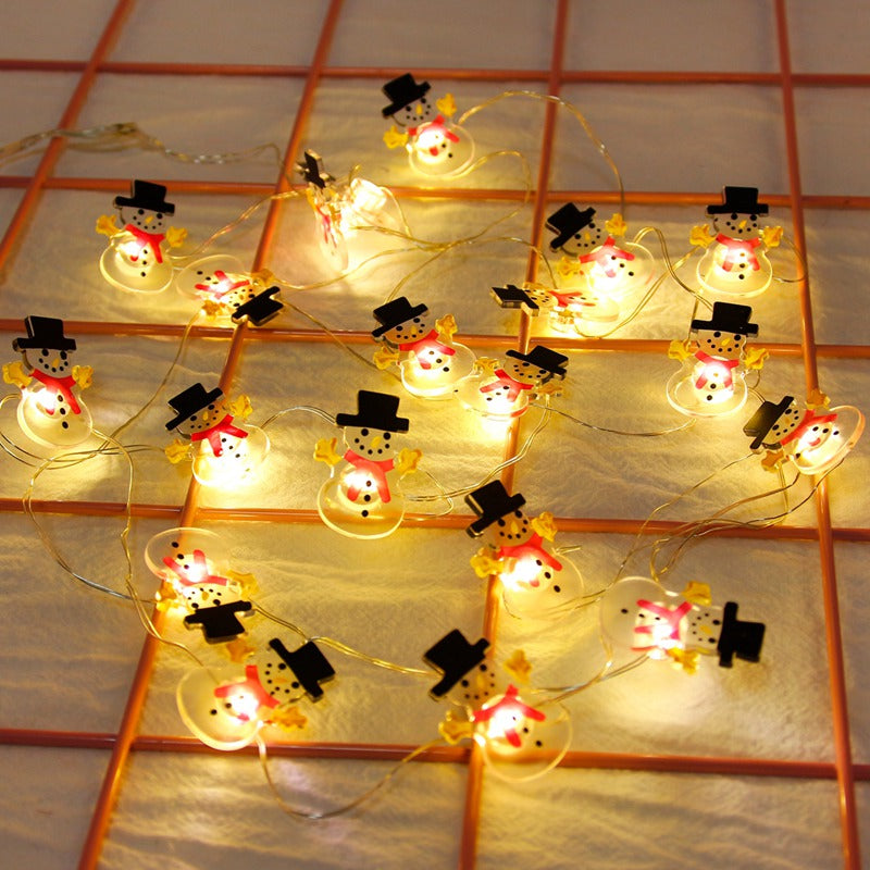 Santa Claus Christmas Tree LED String Lights For Christmas Decoration – Snowman