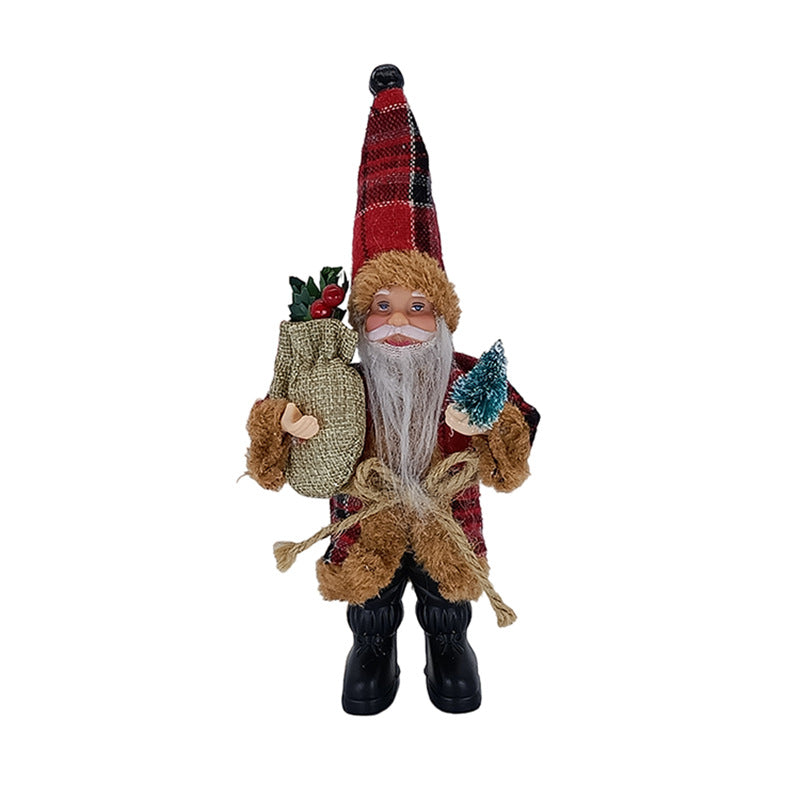 Decorative Christmas Doll Santa Claus Table Decoration Portable Figurine Ornaments – Type C