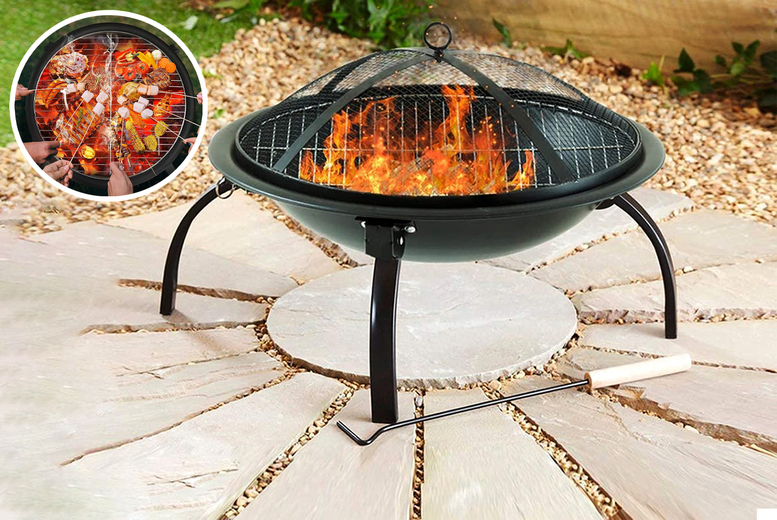 Steel Folding BBQ Firepit