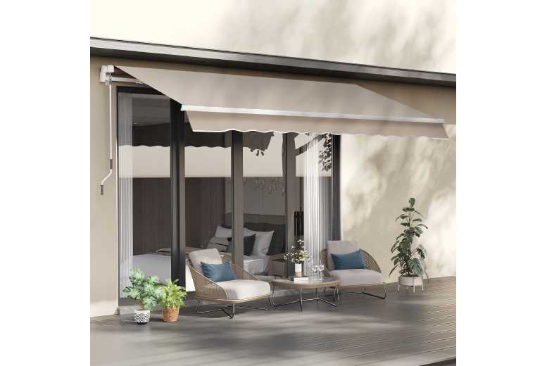 Outsunny Manual Awning Canopy