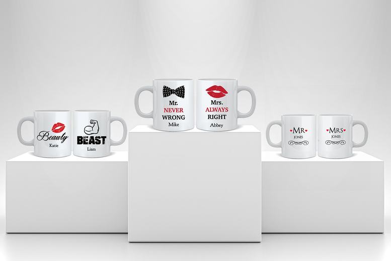 Personalised Mr & Mrs Mugs