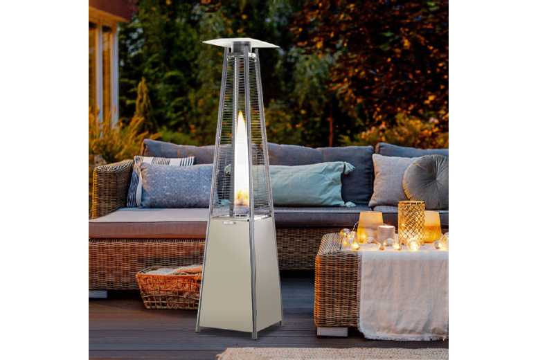 Outsunny Steel Pyramid Patio Heater