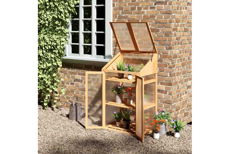 Wooden Greenhouse Cold Frame Grow House