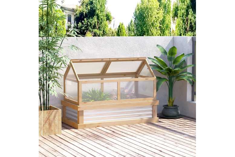 Raised Bed with Greenhouse Top