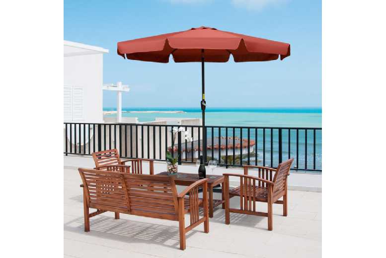 Outsunny 2.66m Patio Parasol Sun Shade
