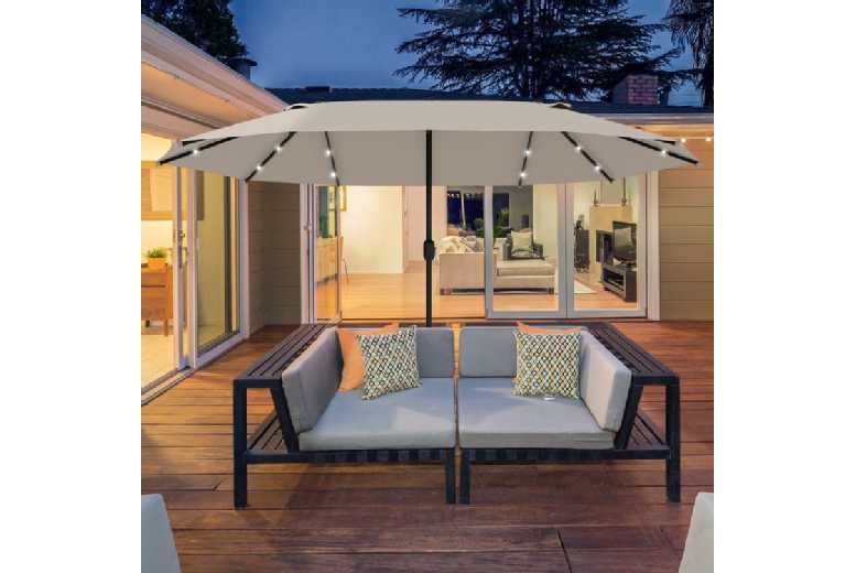 Outsunny 4.4m Double-Sided Patio Parasol