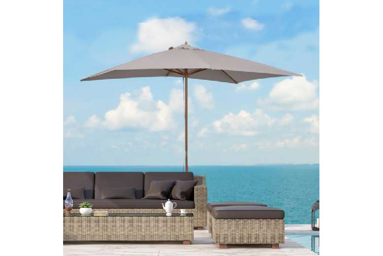 Outsunny 2 x 3m Wooden Parasol