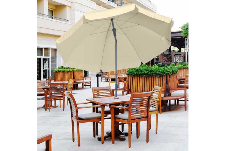 Outsunny 2.2M Tilted Beach Parasol