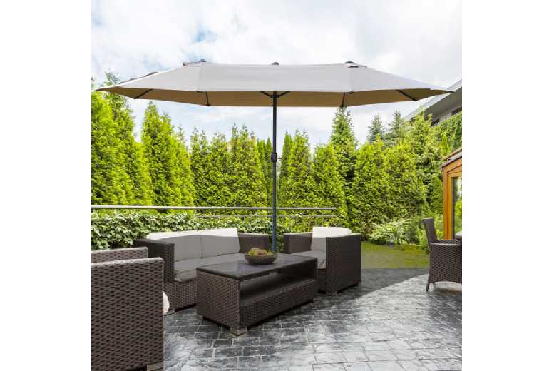 Outsunny 4.6m Double-Sided  Parasol
