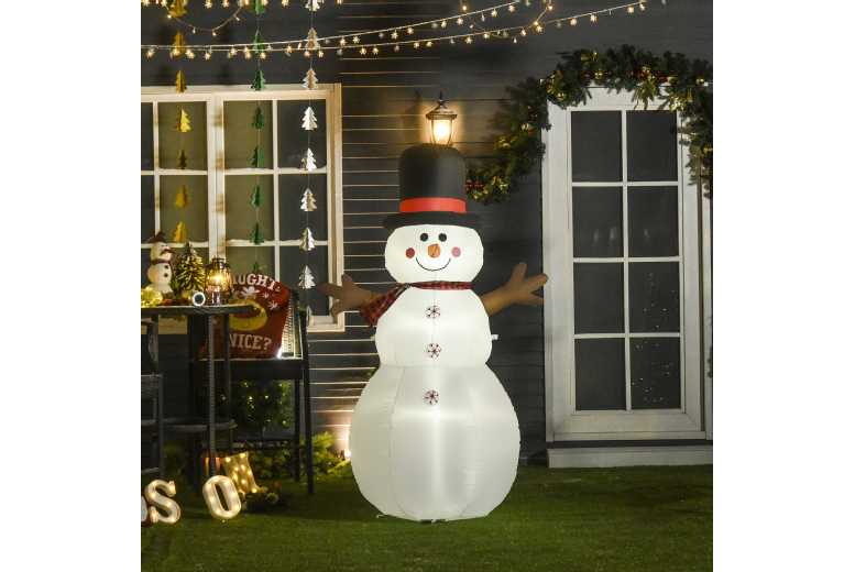 HOMCOM 6ft Giant Snowman Decoration