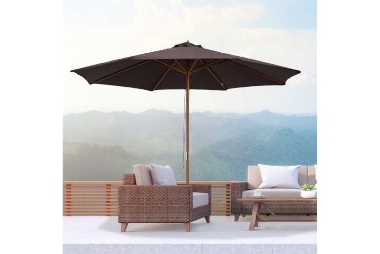 Outsunny  Bamboo Patio