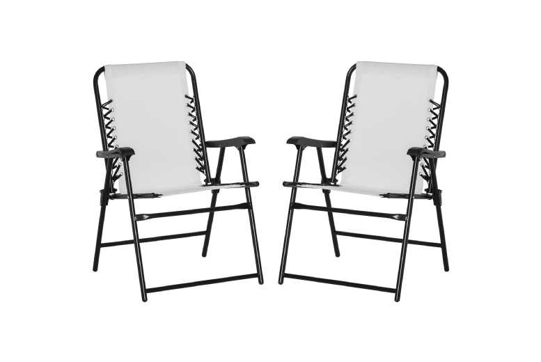 Outsunny Patio Folding Chair Set