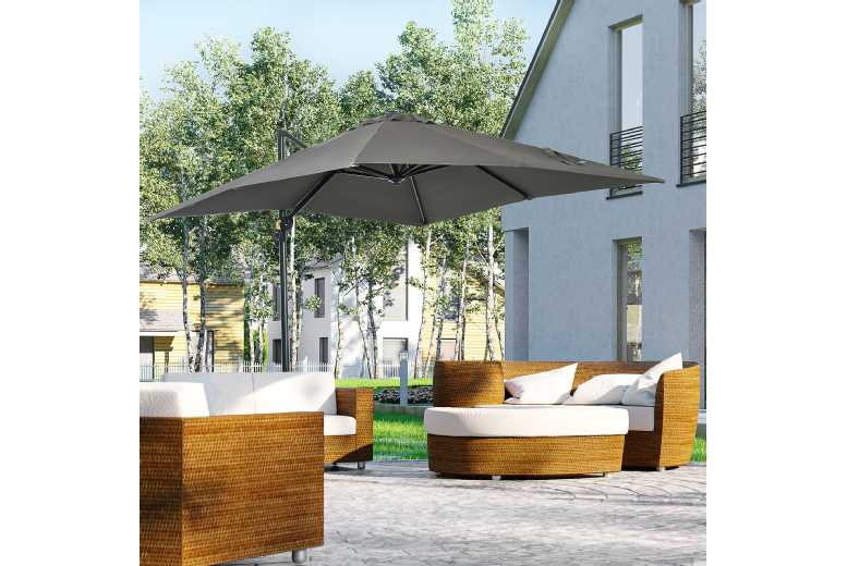 Outsunny Offset Parasol