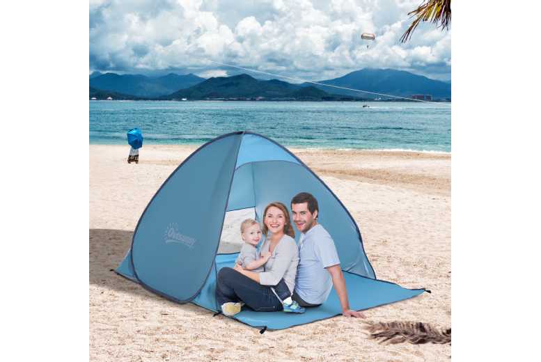 Outsunny 2-3 Person Pop up Beach Tent