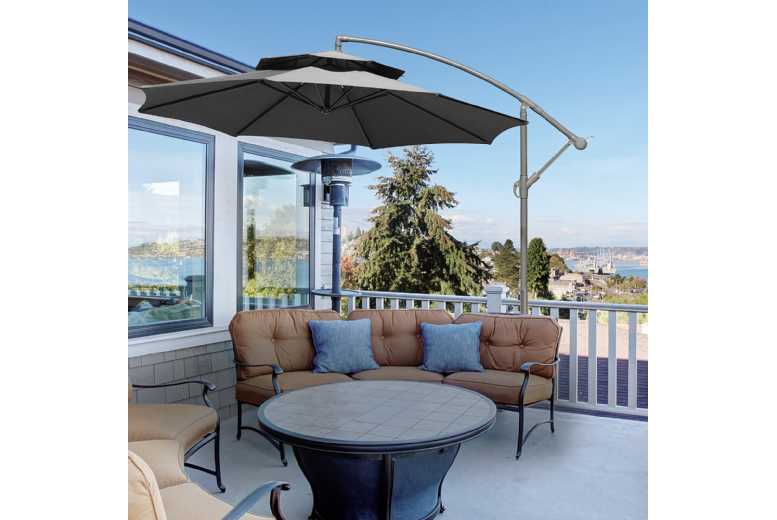 Outsunny Garden Banana Parasol